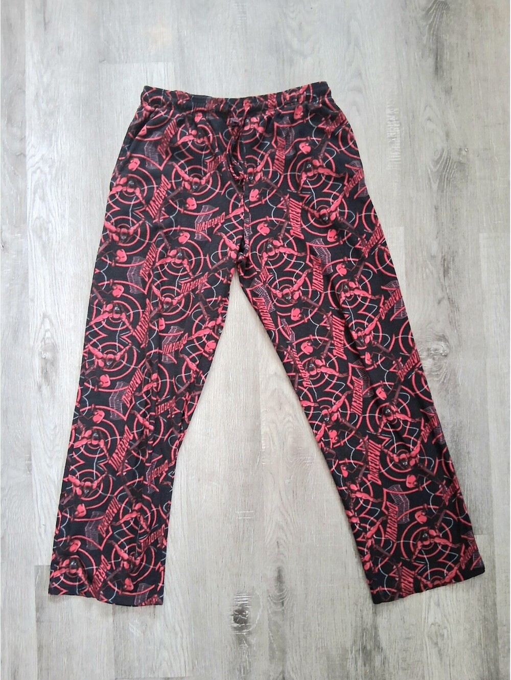 Marvel Daredevil Men's (S) 29x29 Fleece Pajama Bottoms, Sleepwear Pants